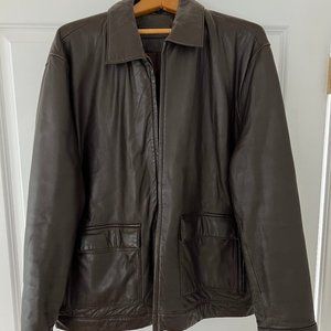 Leather Jacket. Size L
